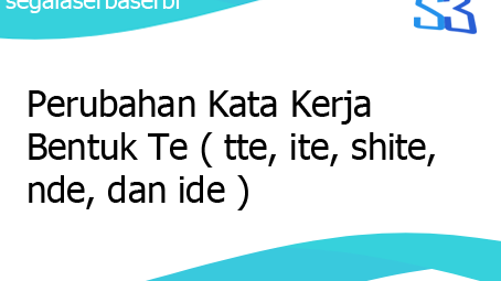 Perubahan Kata Kerja Bentuk Te Tte Ite Shite Nde Dan Ide Perubahan Kata Kerja Bentuk Te Tte Ite Shite Nde Dan Ide