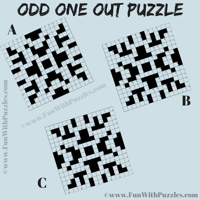 Odd One Out Crossword Puzzle: Spot the Unique Picture!