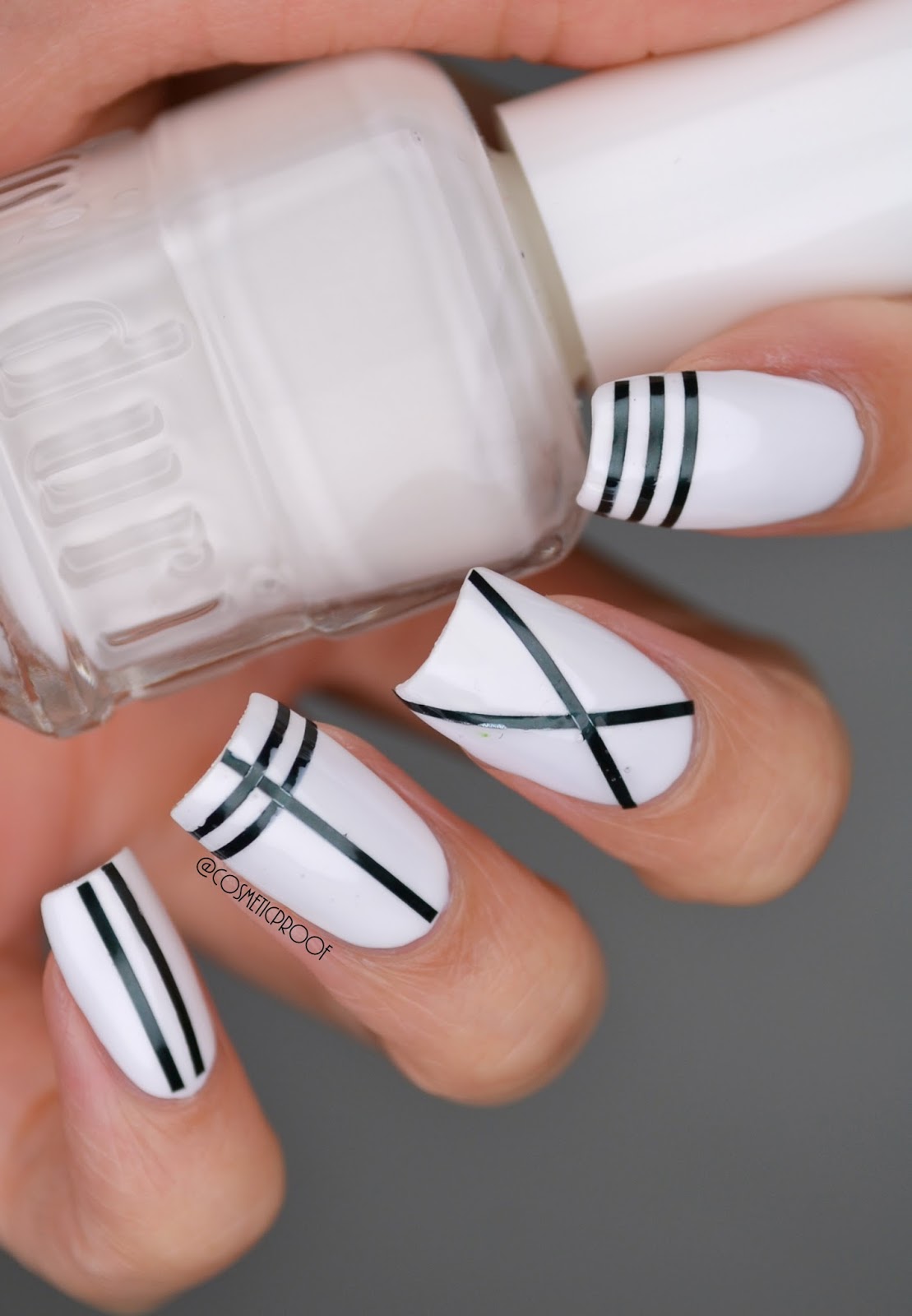 NAILS | Black and White | Cosmetic Proof | Vancouver beauty, nail art