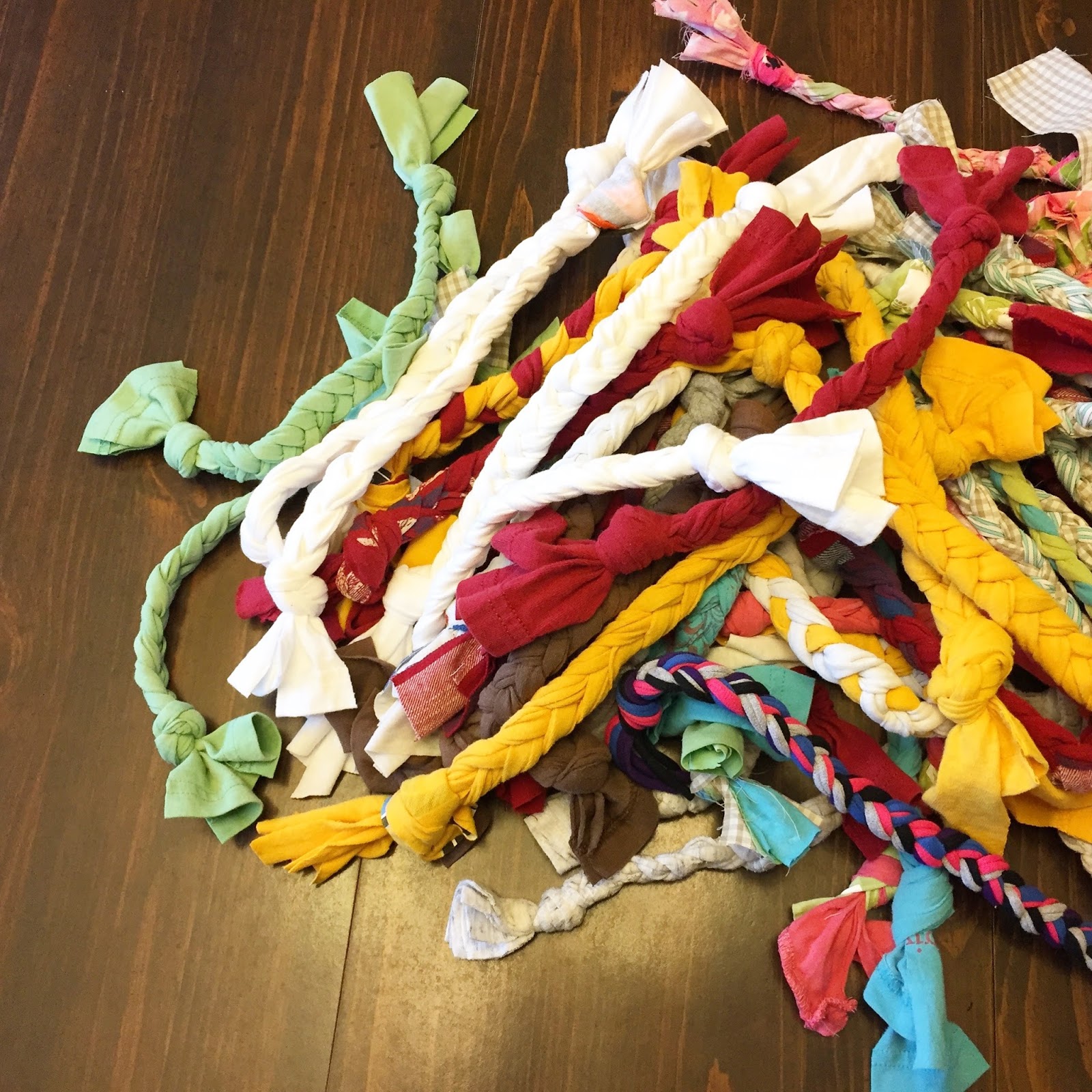 DIY Dog Rope Braid Chew Toy Tutorial Designs by TiffanyCo