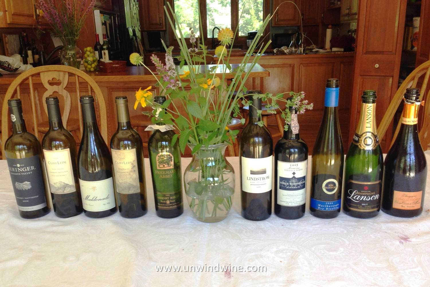 UnwindWine Napa and White Pairing Flights Showcase Grilled Steak and Salmon dinner