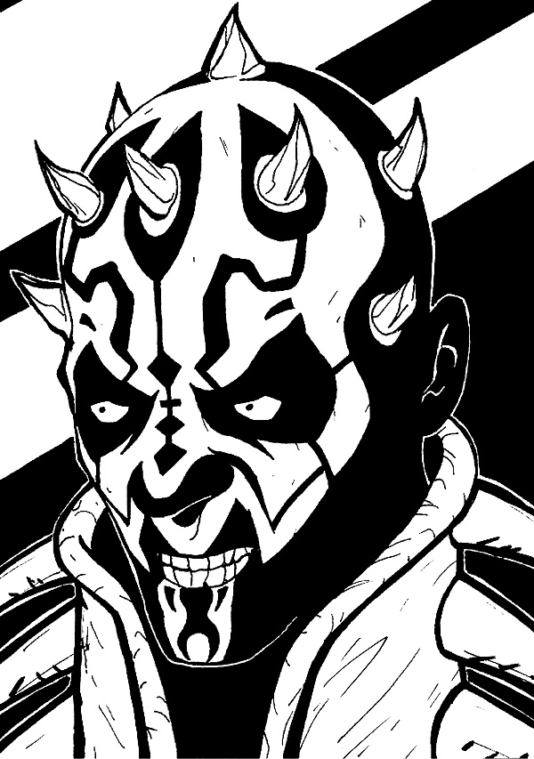darth maul printable coloring pages - photo #22