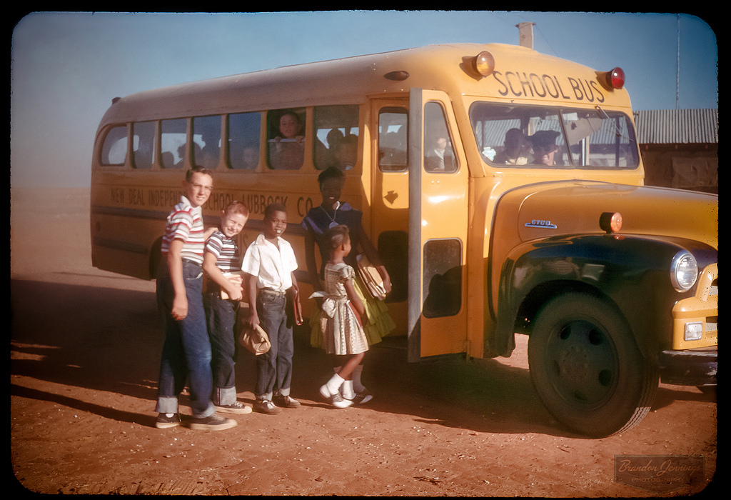 School days, New Deal, Texas, 1957 vintage everyday