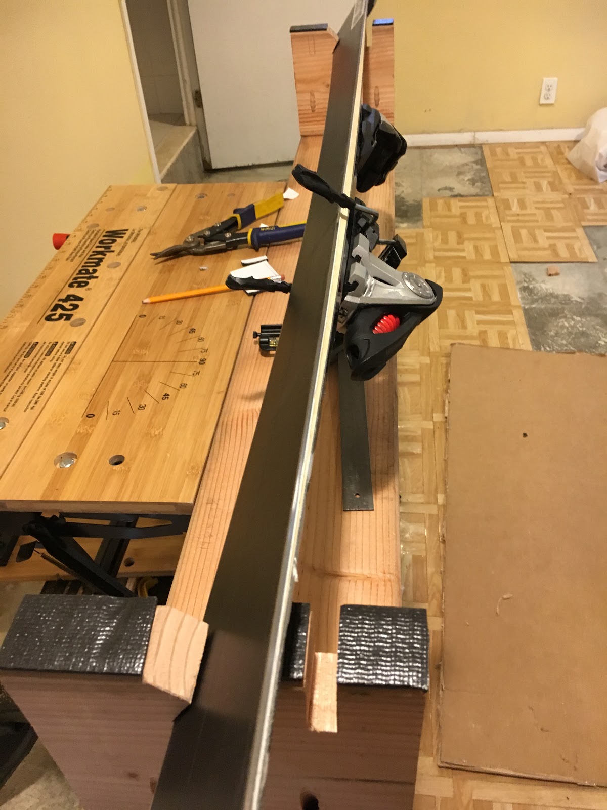 DIY Ski Tuning Bench