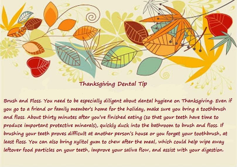 Paxton Dental Family Dentistry Thanksgiving Dental Tips