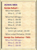 Jadwal Misa