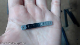 Beaded Metal Stamped Coordinates Bracelet Tutorial - ThatNewMommy Makes -- 