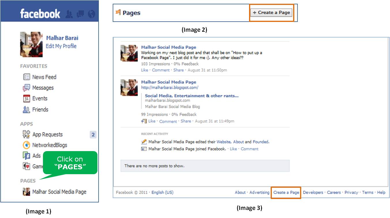 how to create a new fan page on facebook