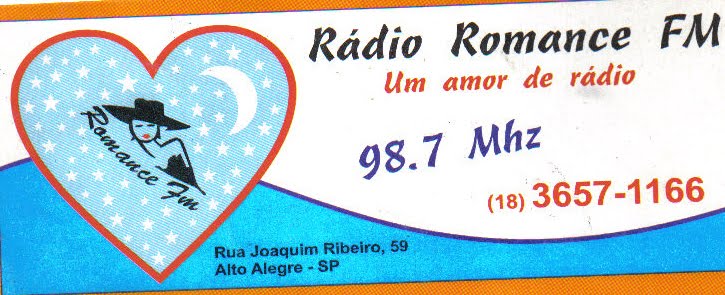 RÁDIO ROMANCE FM 98.7 MHZ "UM AMOR DE RÁDIO"