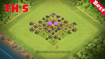 Benteng Pertahanan CoC TH 5 Terkuat Base Trophy Benteng Pertahanan CoC TH 5 Terkuat Base Trophy