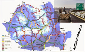 Autostrăzile din România, hartă