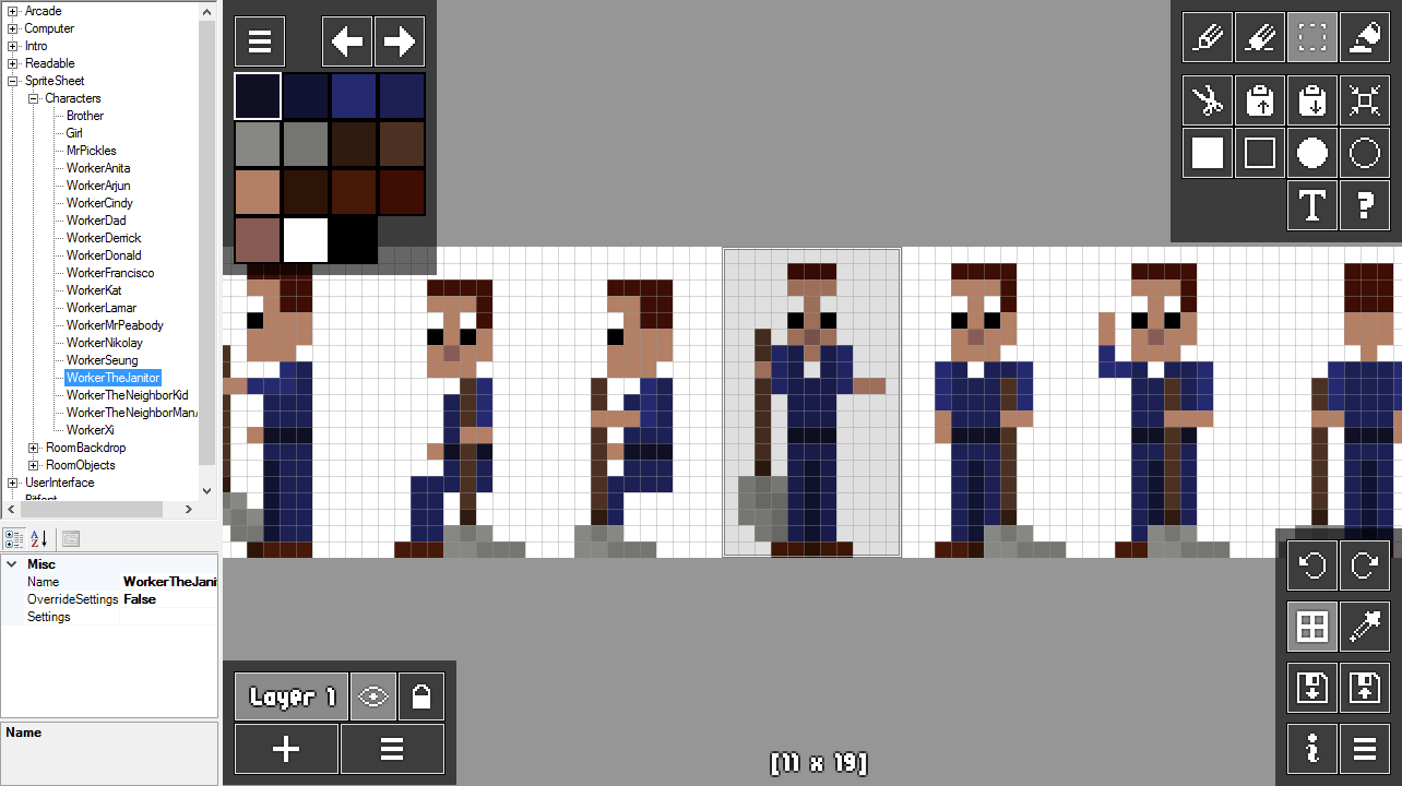 PixelMaker a pixel art and sprite drawing program Nostatic Software
