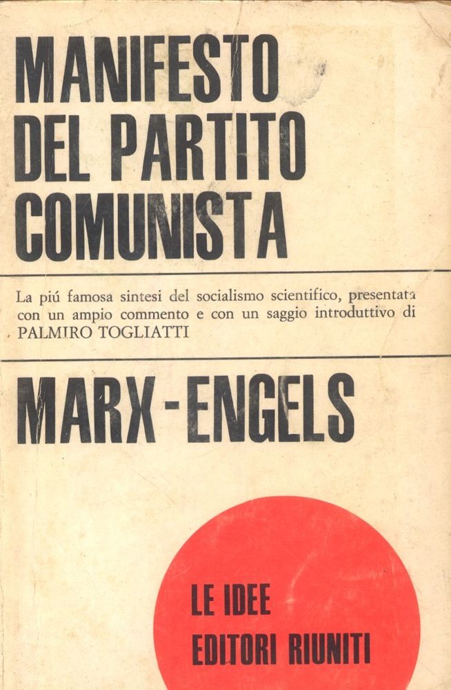 Manifesto del partito comunista by Karl Marx Manifesto del partito comunista by Karl Marx