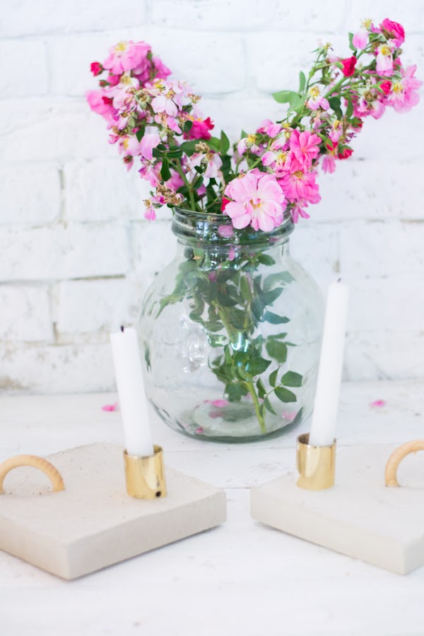 Candelabro yeso diy