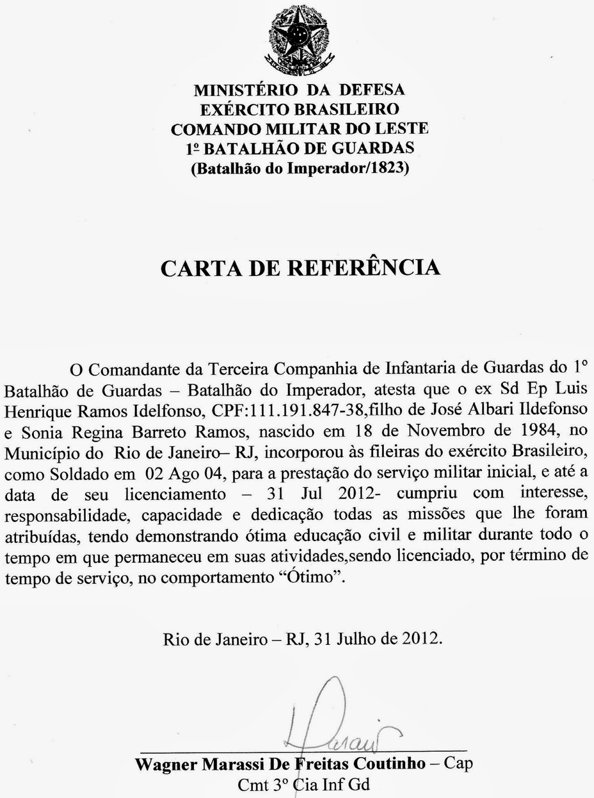Blog Do Luiz Ramos Formação Militar