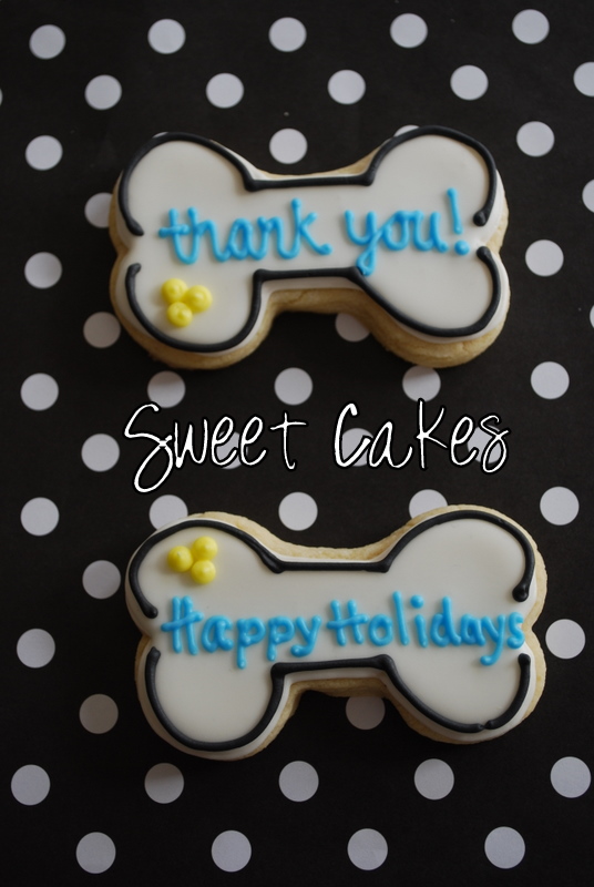 Sweet Cakes Veterinarian Thank you and Happy Holiday Cookies