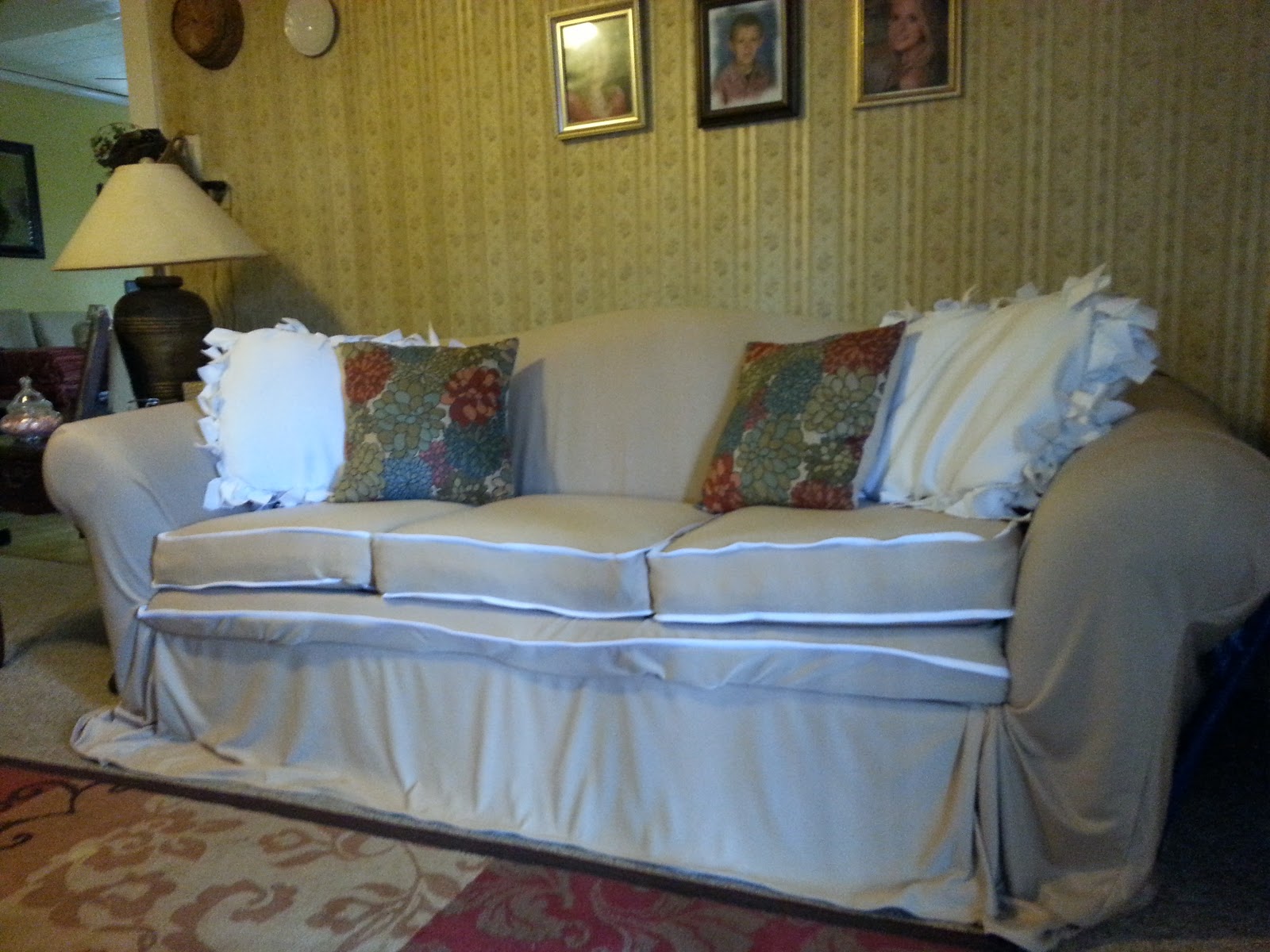 SouthernDirection Making the Sofa Slipcover