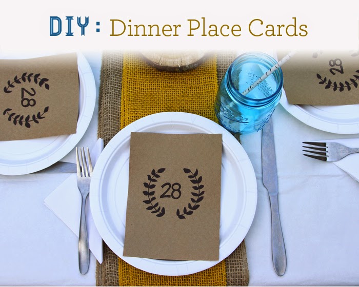 Brewed Together DIY Dinner Placecards by Marilyn