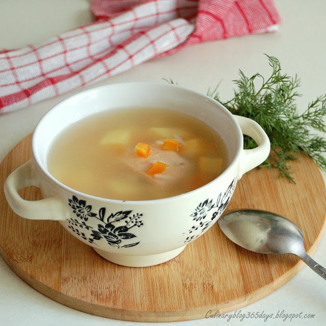 Кулинарный блог 365 дней Суп с кетой и рисом