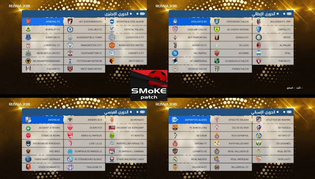 Option File For SMoKE Patch 9.8.4 PES 2017 Option File For SMoKE Patch 9.8.4 PES 2017