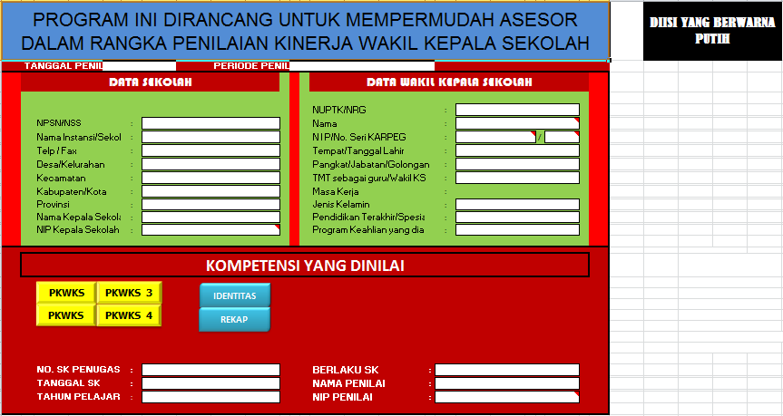 Aplikasi PKGPKB Lengkap Terbaru Format Excel bingkaiguru