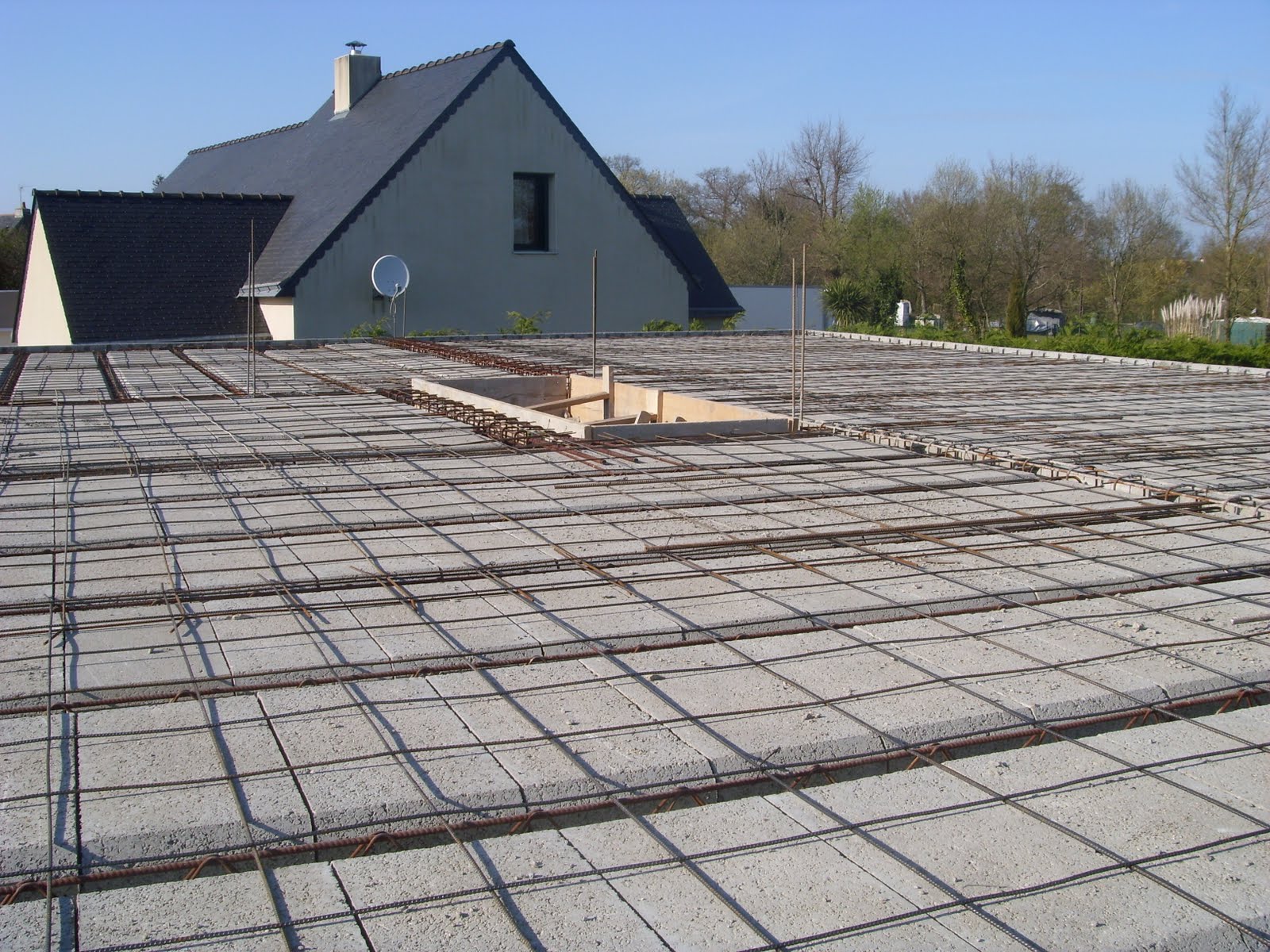 construction de notre maison maçonnerie plancher béton