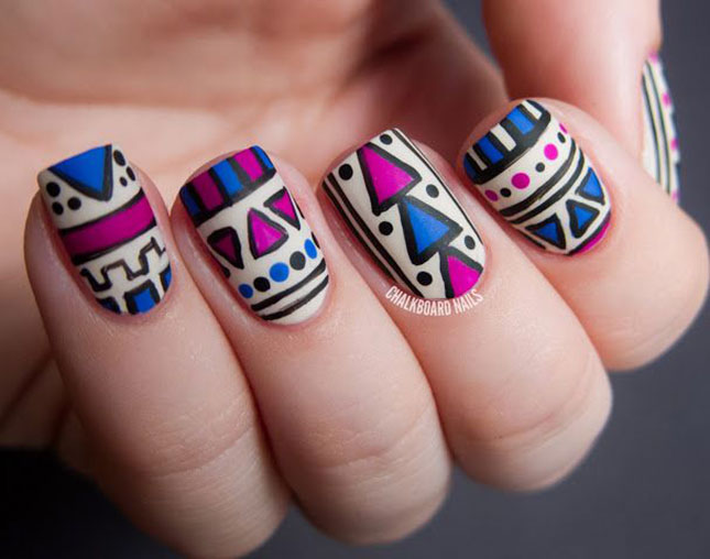 Tribal Nail Art Trend: Quirky Nail Art For All Nails