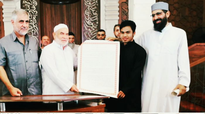 Pemuda Indonesia Dapat Sertifikat Sanad Bacaan Al-Quran di Palestina