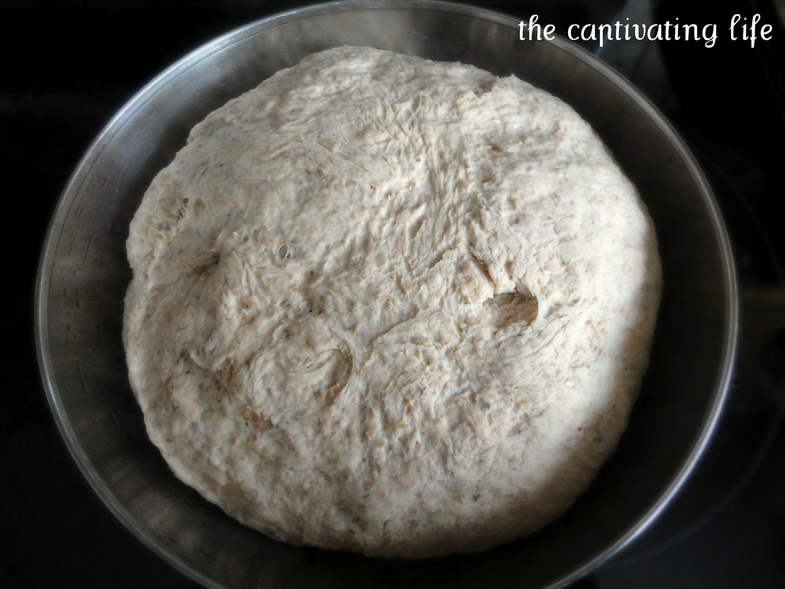 The Captivating Life Cheddar, Jalapeno and Dill PullApart Bread