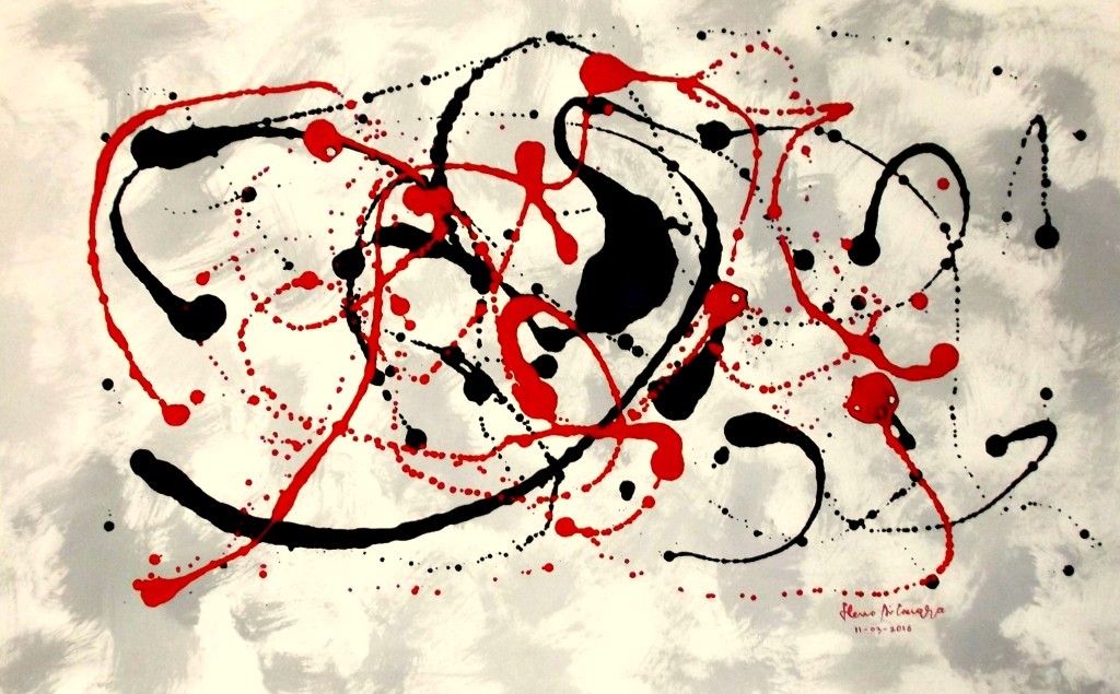 Dua Lukisan Abstrak Dengan Makna Berbeda Seni Lukis Indonesia 2015