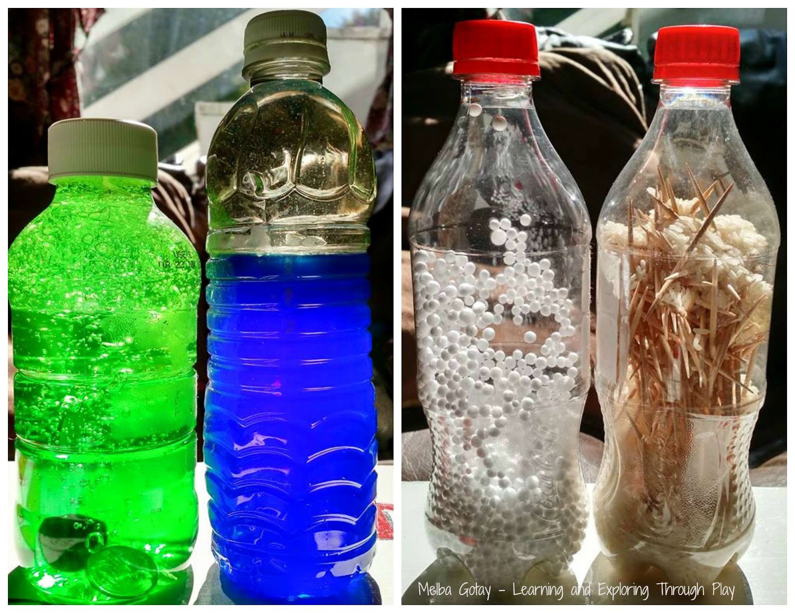 Learning and Exploring Through Play DIY Sensory Bottles