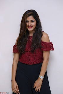 Pavani Gangireddy in Cute Black Skirt Maroon Top at 9 Movie Teaser Launch 5th May 2017  Exclusive 002