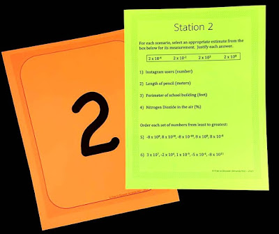 Scientific Notation Stations from Free to Discover