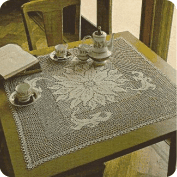 Tapete cuadrado "Edelweiss" a Crochet Tapete cuadrado "Edelweiss" a Crochet
