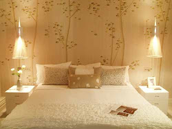 bedroom wall master romantic bedrooms wallpapers designs walls bed room natural interior samples most murals decorating mural background statement pattern