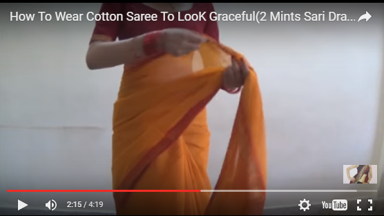 Sarees And Salwarkameez How To Wear Cotton Saree Perfectly In
