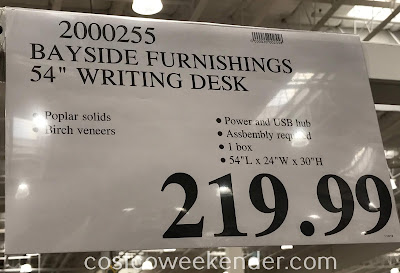 Deal for the Bayside Furnishings by Whalen Writing Desk at Costco