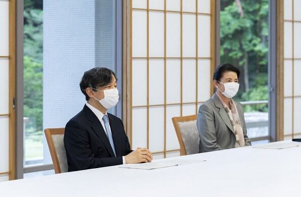 Emperor Naruhito and Empress Masako received information from Yumiko Watanabe and Yasuo Otani on coronavirus pandemic  impact on childcare