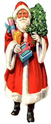 santa christmas claus clipart tree father clip xmas presents german library cards
