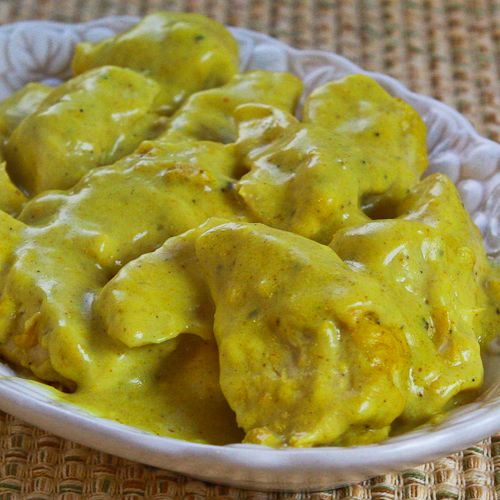 lowcarb Baked Chicken with Curry Sauce