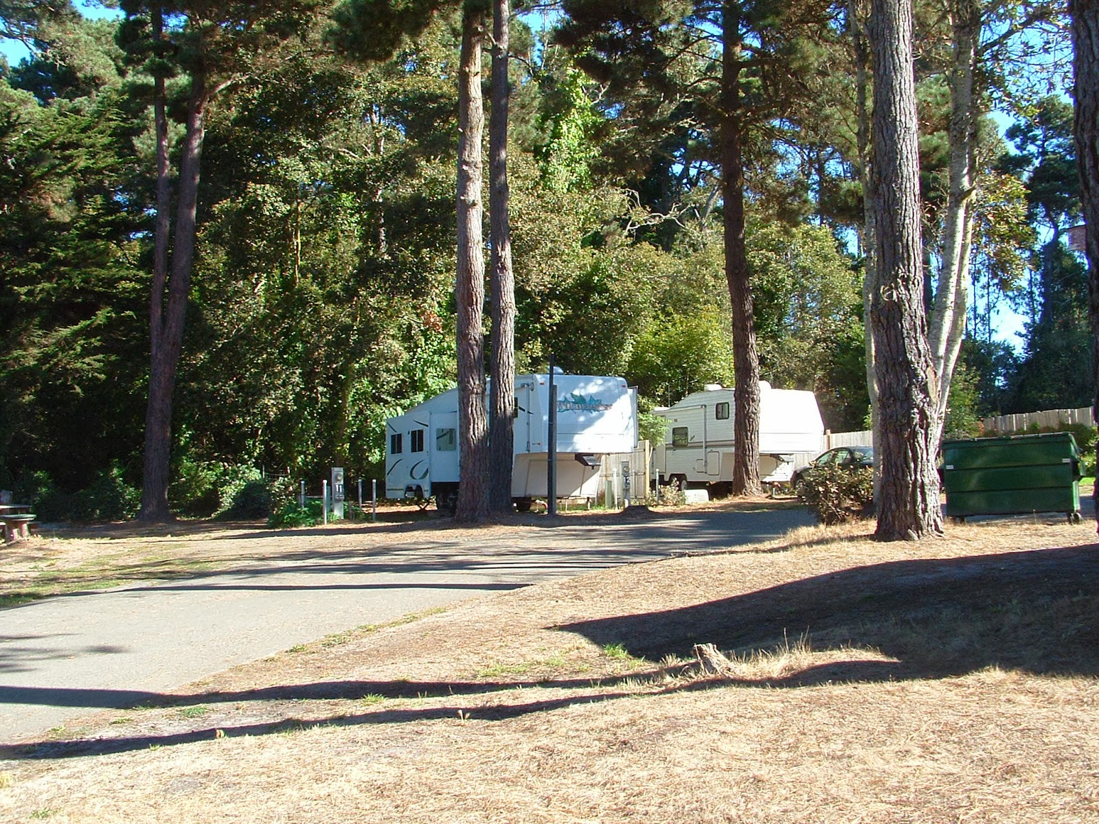 Hidden Pines RV Campground Fort Bragg RV Park Fort Bragg October 2013
