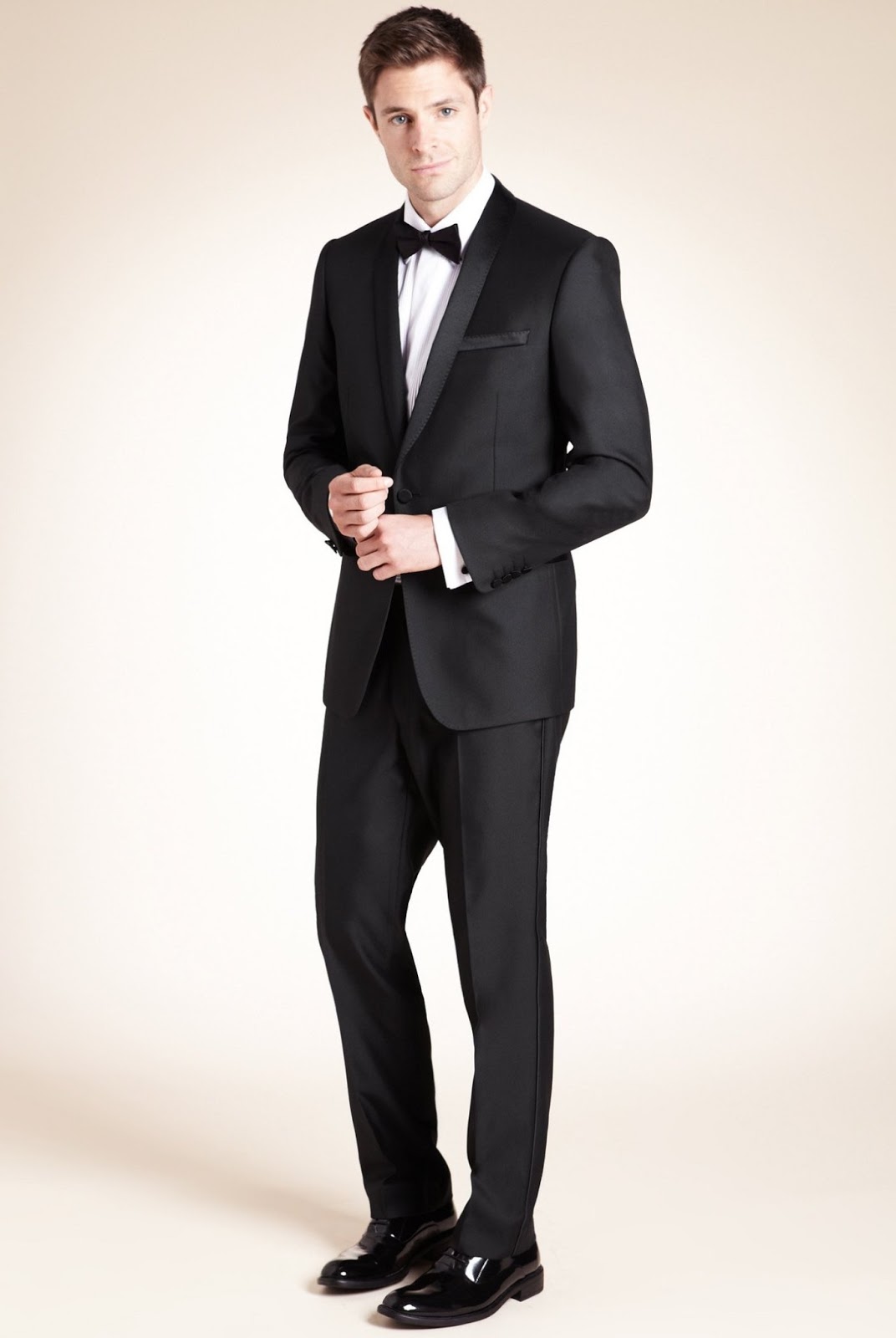 Big & Tall Slim Fit Shawl Collar 2 Button Suit - Fashion Groom