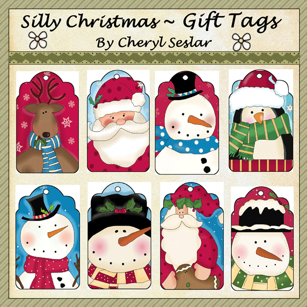 Sweet Christmas Labels, Toppers and Tags in Different Styles. 
