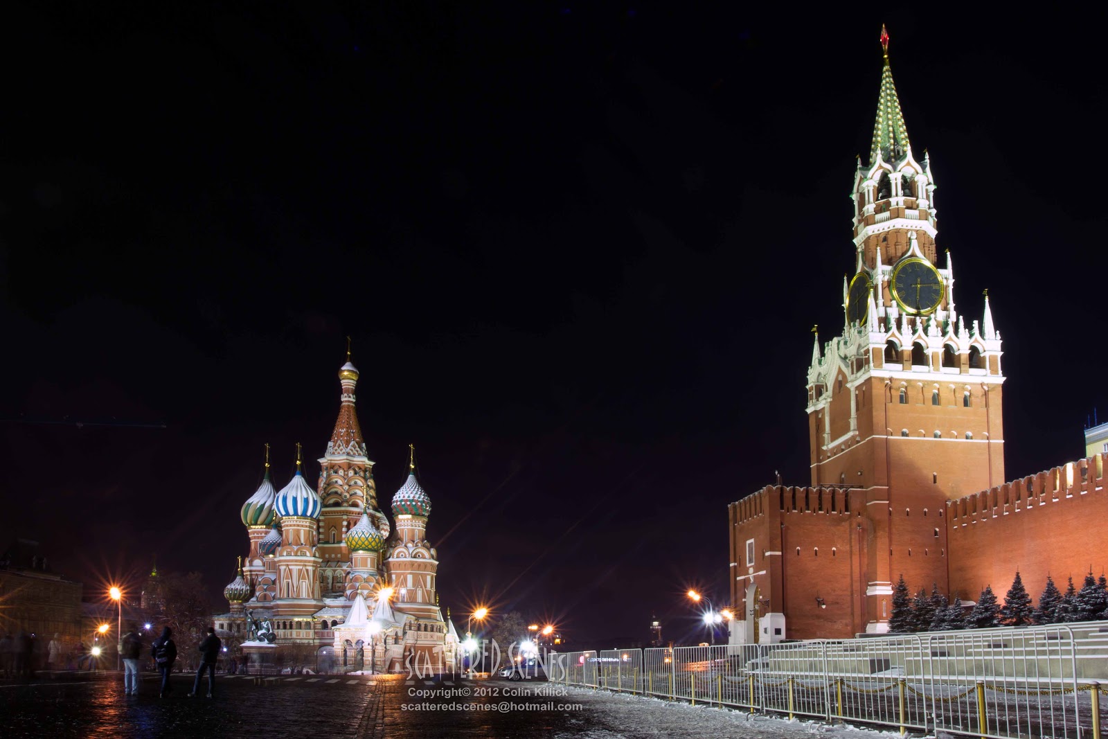 Three years in Moscow: Red Square by night
