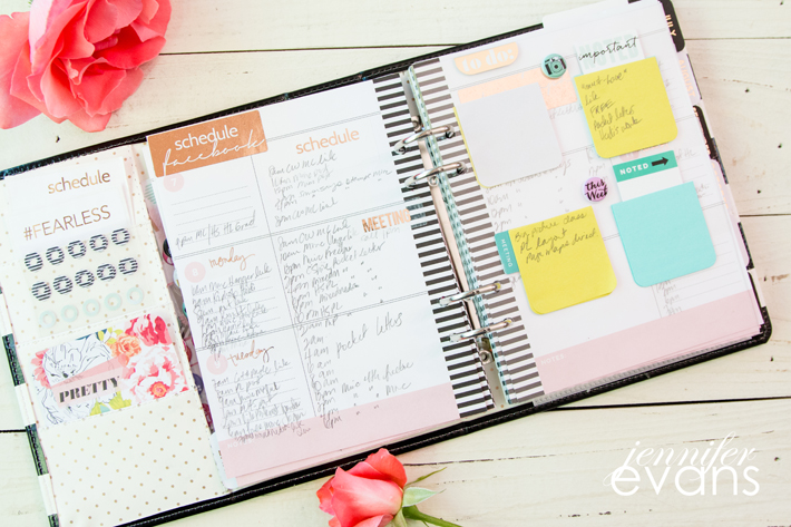 How to create a work planner from the @heidiswapp Memory Planner by @createoften