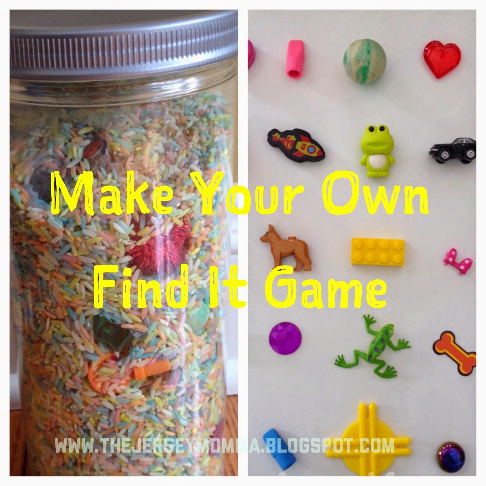 The jersey momma make your own find it game
