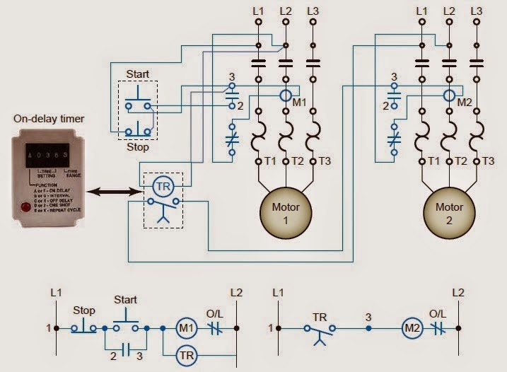 Timed Starting of Two Motors - EEE COMMUNITY