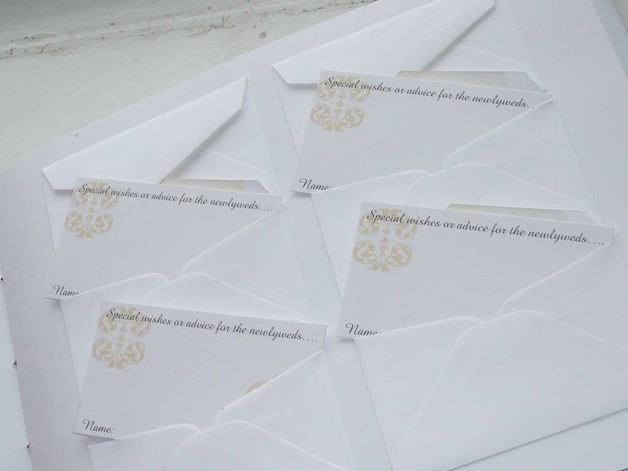 Elegantly Bound Books Envelope Wedding Guest Book