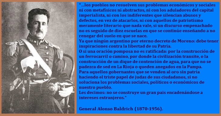 EL PENSAMIENTO DEL GRAL. ALONSO BALDRICH.