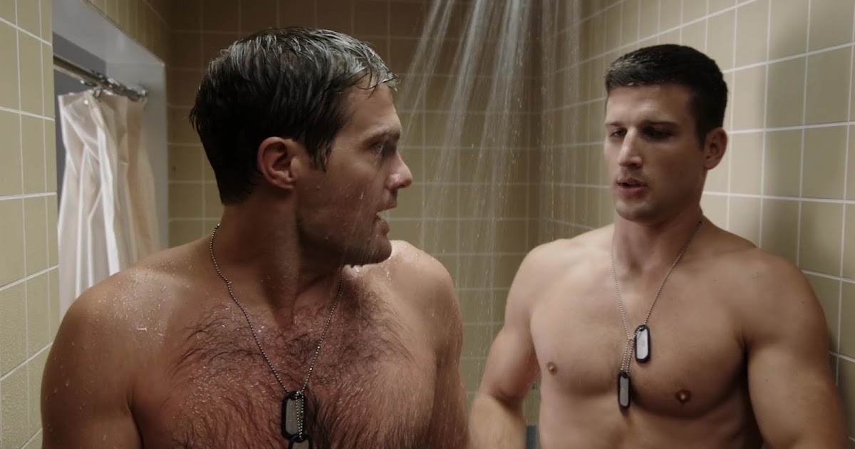 Parker Young and Geoff Stults shirtless in Enlisted 1-03 "Pete&...